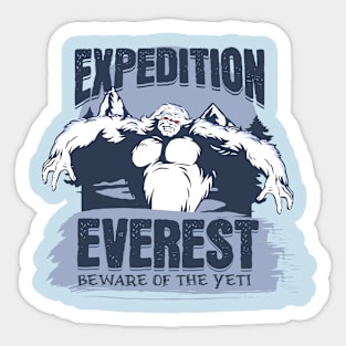 Expedition Everest Yeti Sticker